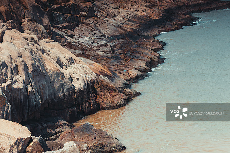 舟山桃花岛的海边图片素材