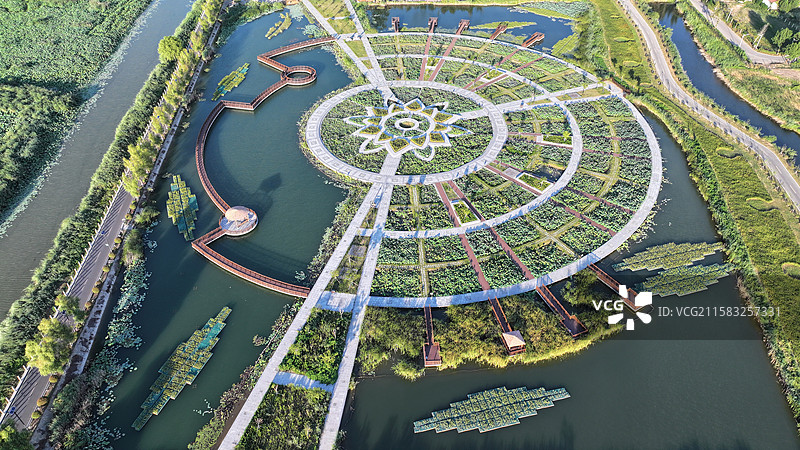 山东省济宁市微山岛百荷园图片素材