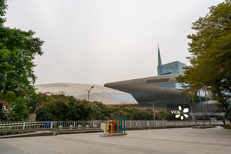 广州城市建筑，景观图片素材