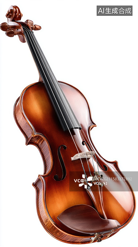 【AI数字艺术】精致的小提琴特写图片素材