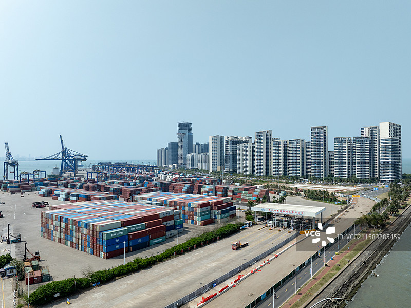 海南海口港图片素材