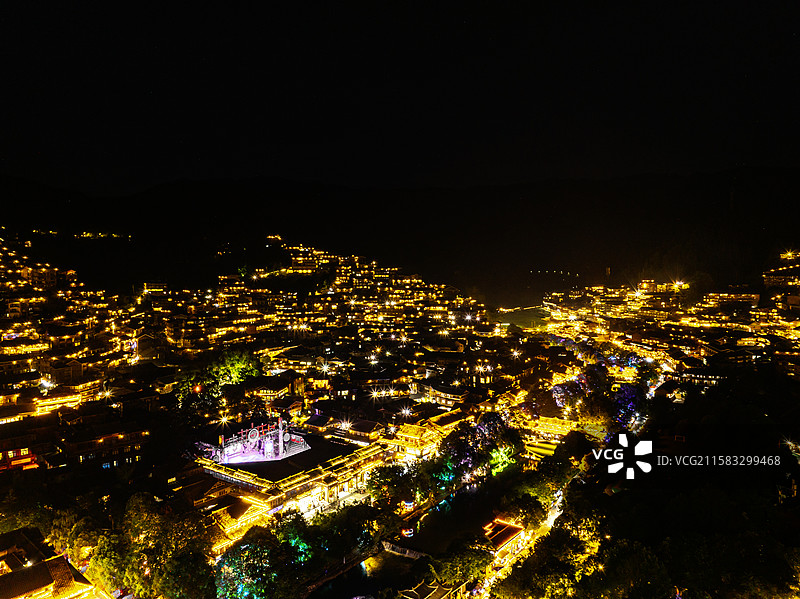 贵州黔东南西江千户苗寨图片素材