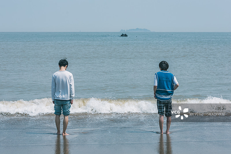 舟山桃花岛的海边图片素材