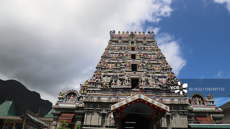 塞舌尔马埃岛印度教神庙图片素材