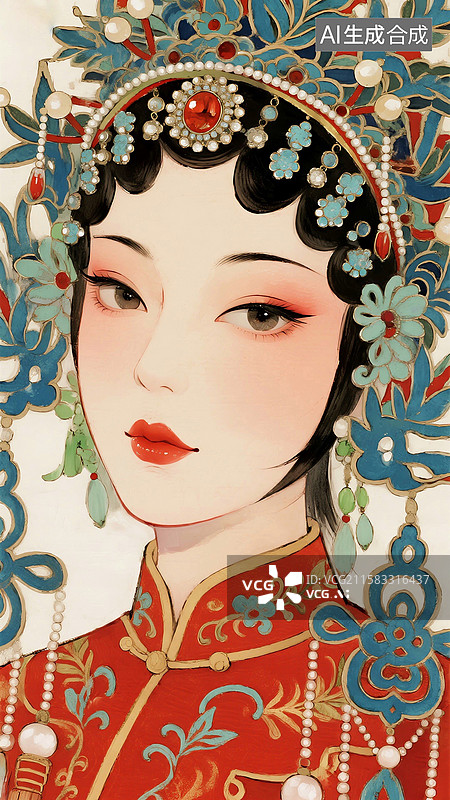 【AI数字艺术】戏曲人物图片素材