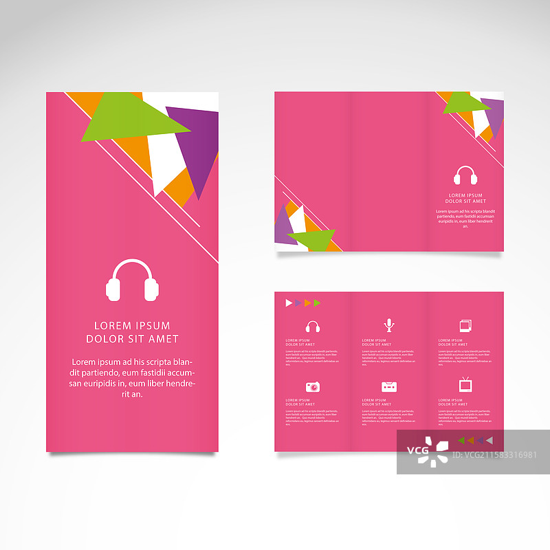 粉色样本宣传册图片素材