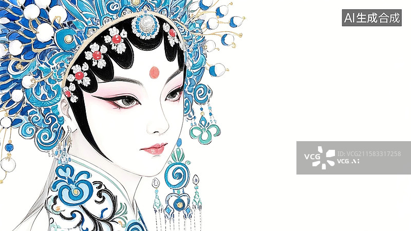 【AI数字艺术】戏曲人物图片素材