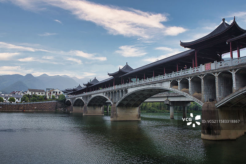 富阳龙鳞坝风景图片素材