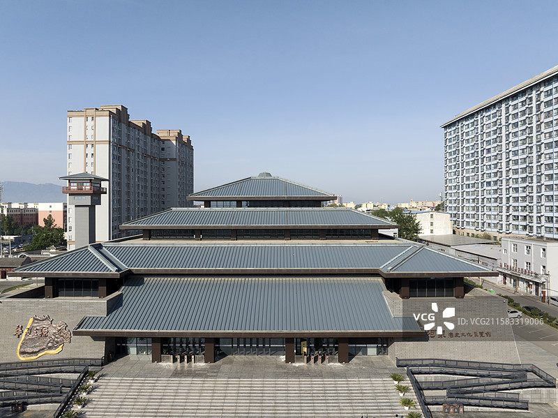 山西运城河东历史文化展览馆城市景点建筑旅游风光图片素材