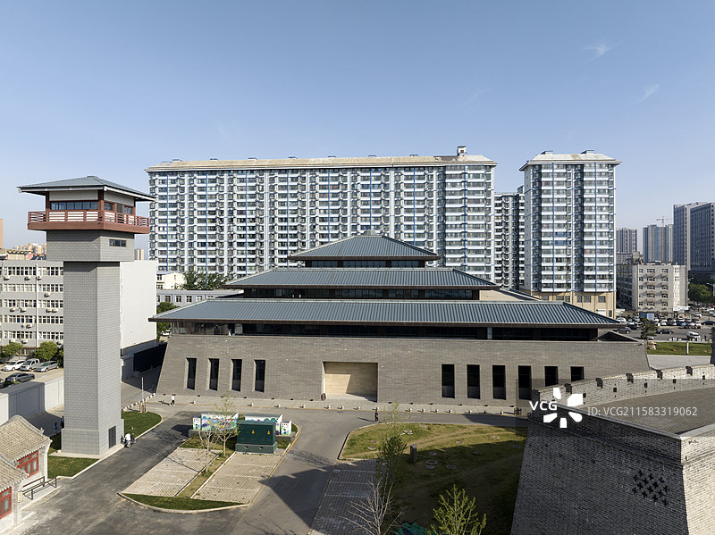 山西运城河东历史文化展览馆城市景点建筑旅游风光图片素材