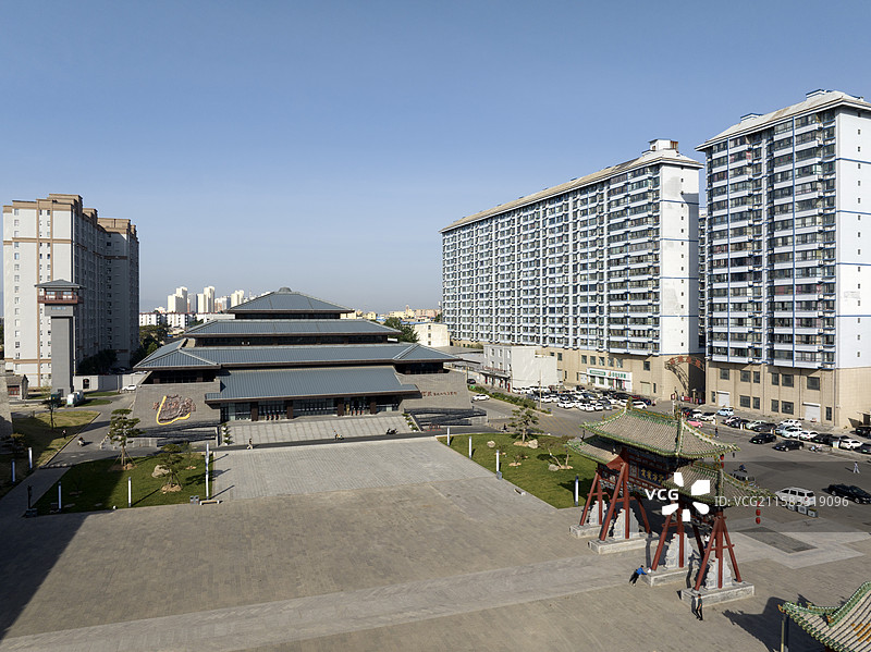 山西运城河东历史文化展览馆城市景点建筑旅游风光图片素材