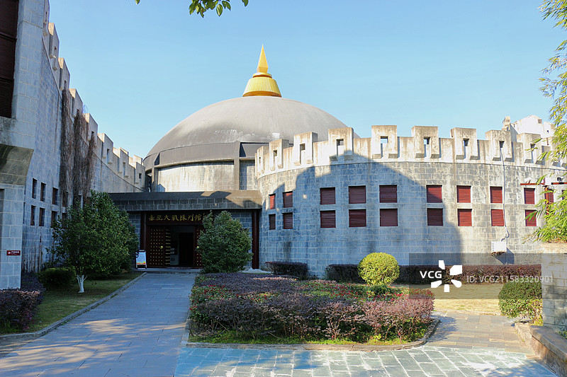 三国赤壁古战场，赤壁大战陈列馆是我国首座以古战史为主题专题馆，通过文物、文史资料图片再现赤壁之战场景图片素材