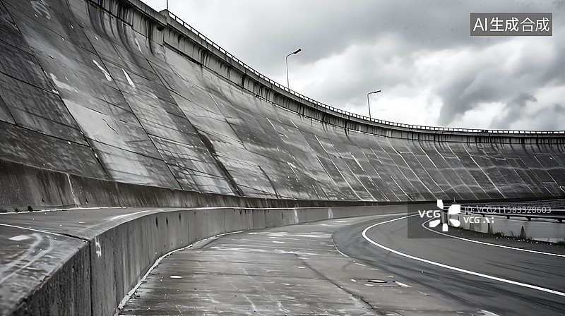 【AI数字艺术】车辆测试场坡道图片素材
