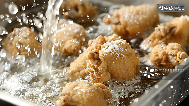 【AI数字艺术】美味的炸鸡腿图片素材