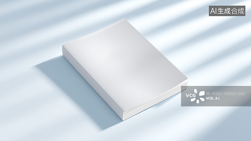 【AI数字艺术】空白书籍3D模型展示图图片素材