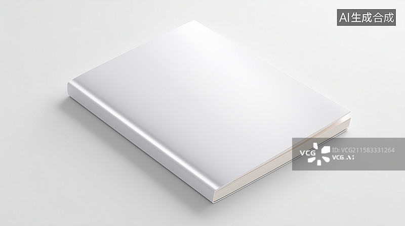 【AI数字艺术】空白书籍3D模型展示图图片素材