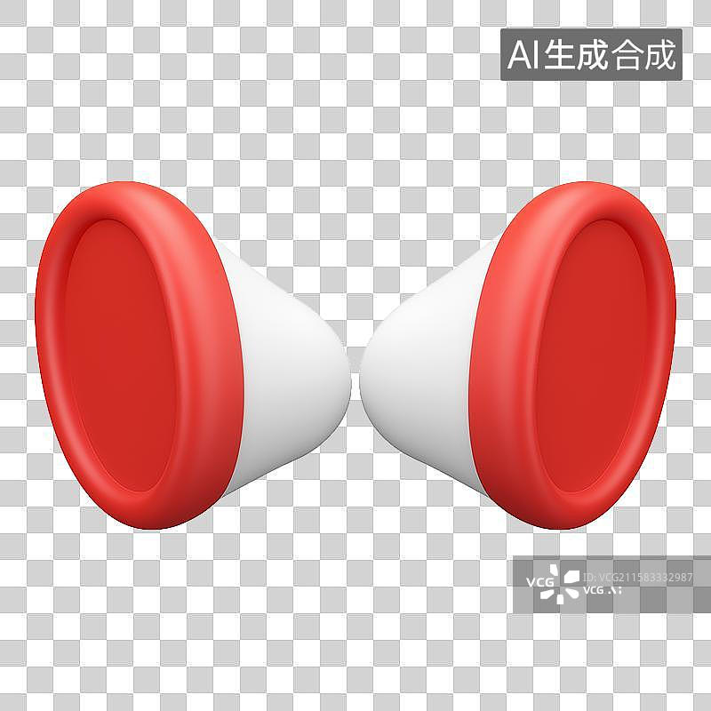 【AI数字艺术】3D风格之耳塞元素图片素材