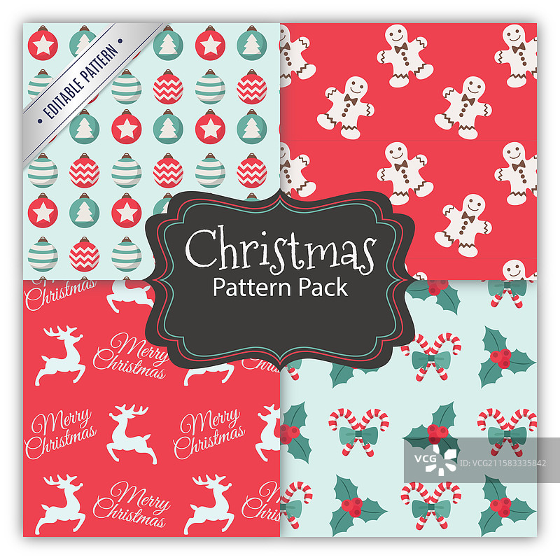 圣诞图案包图片素材