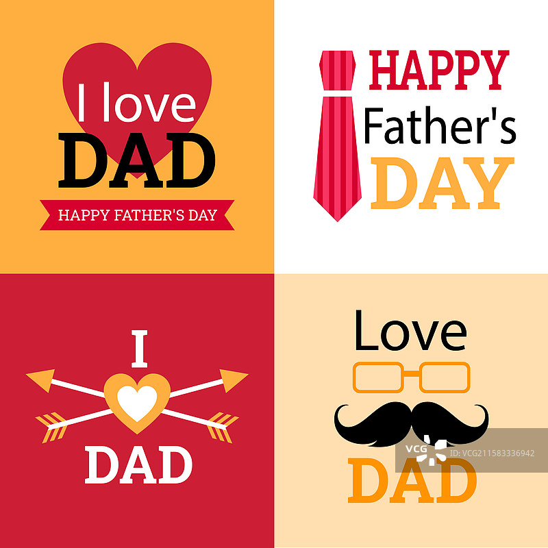 父亲节徽章收藏图片素材