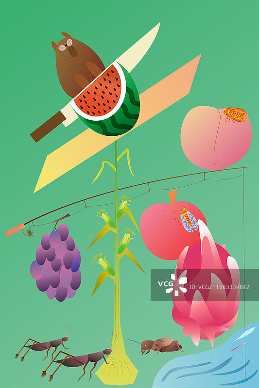 立秋矢量插画图片素材