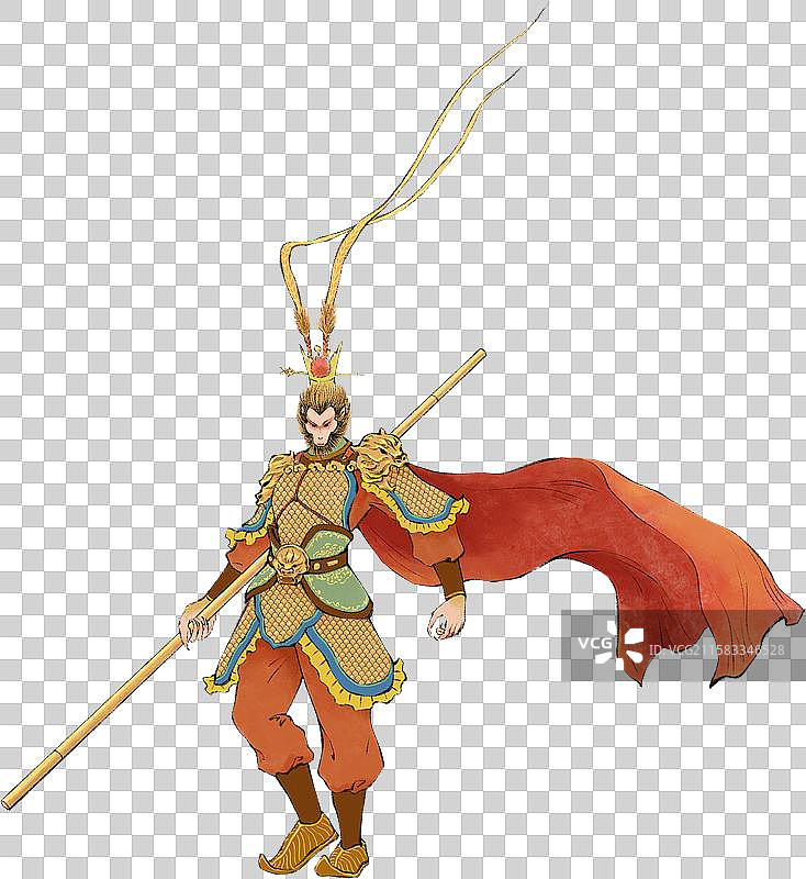 四大名著西游记齐天大圣美猴王孙悟空元素图片素材