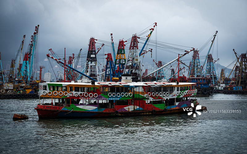 西九龙海港码头图片素材