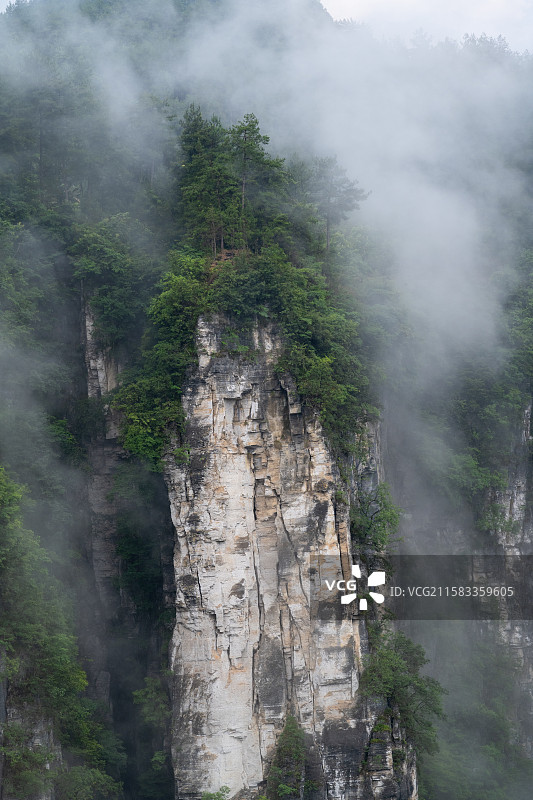 湖南湘西吉首矮寨奇观德夯大峡谷风景图片素材