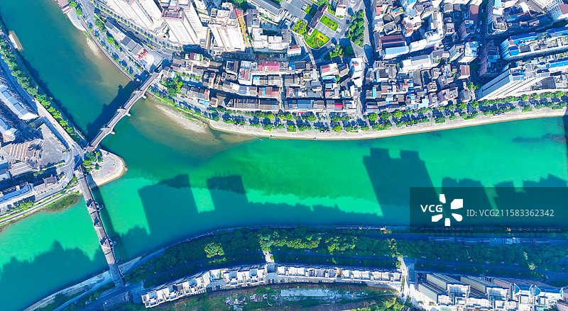 贵州锦屏县城夏日景色图片素材