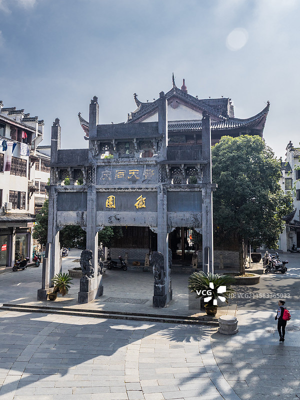 安徽省黄山市徽州古城中国四大古城阳和门徽州府图片素材