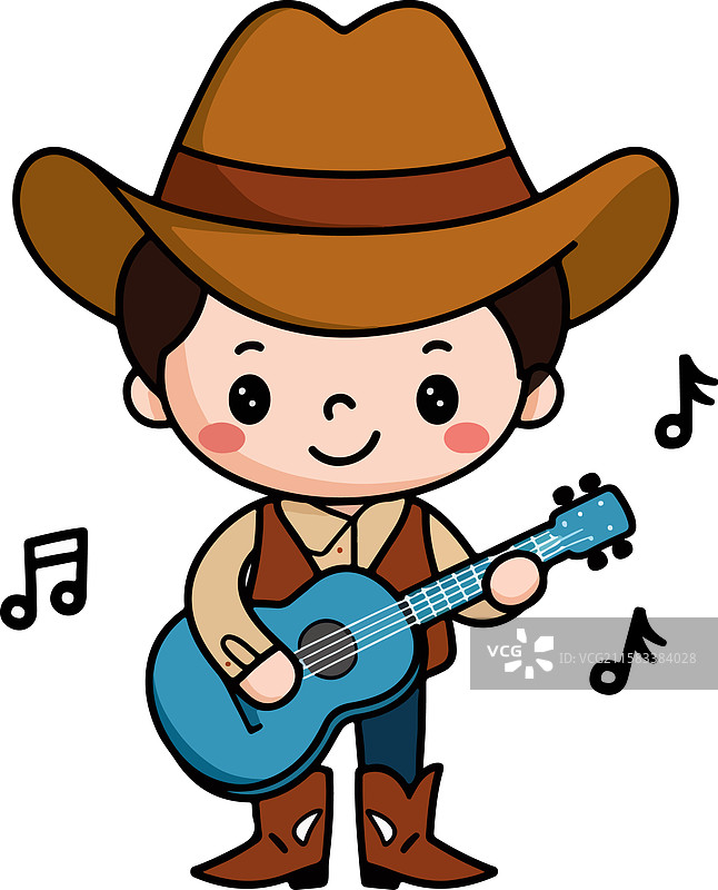 牛仔贴纸套装剪贴画计算图片素材