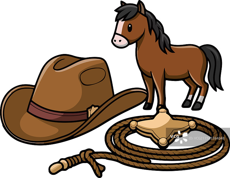 牛仔贴纸套装剪贴画计算图片素材