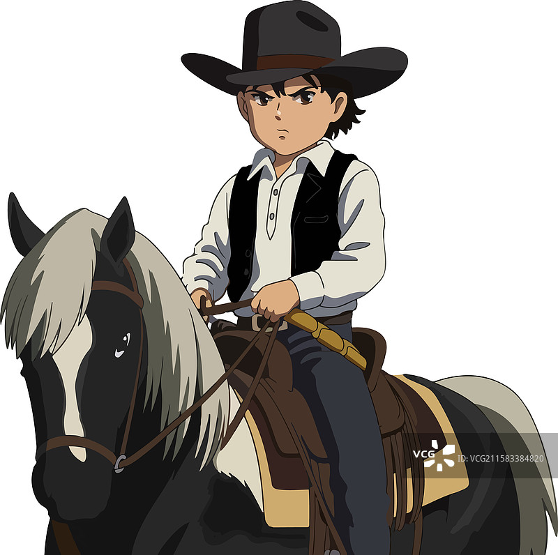 牛仔贴纸套装剪贴画计算图片素材