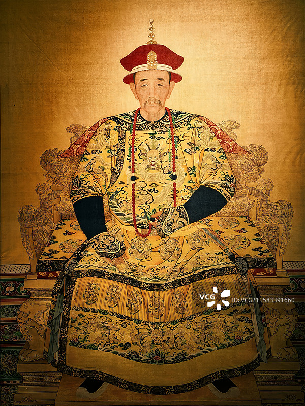 广州市十三行博物馆 康熙开海 康熙画像图图片素材