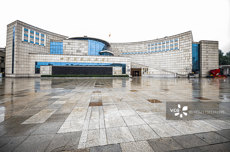 四平战役纪念馆全景 吉林省四平市图片素材