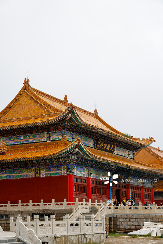 山西五台山中台顶演教寺美景图片素材