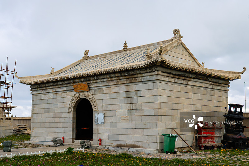 山西五台山北台顶寺庙图片素材