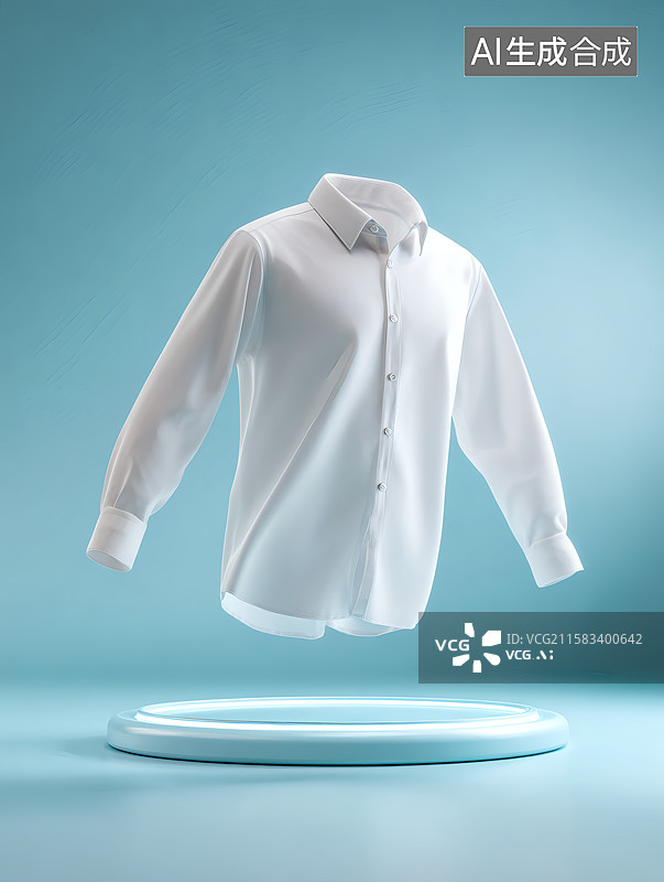 【AI数字艺术】刚洗干净的洁白衬衣图片素材