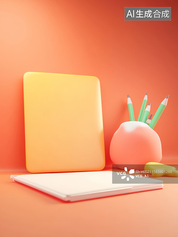 【AI数字艺术】温馨学习角落布置图片素材
