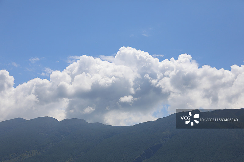 蓝天白云 大理鹤庆东草海国家湿地公园图片素材