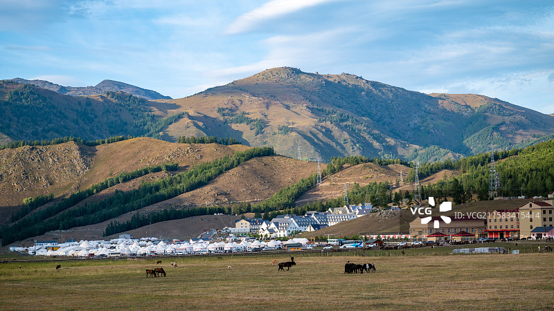中国新疆阿勒泰地区喀纳斯国家级自然保护区图片素材