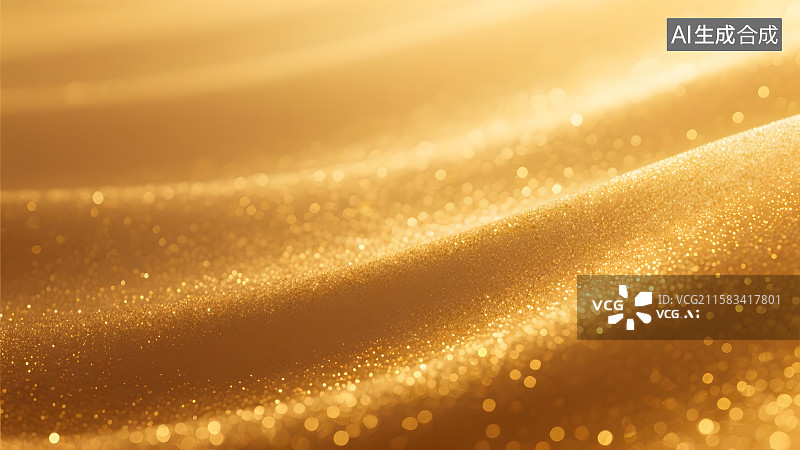 【AI数字艺术】优雅金色曲线背景图片素材