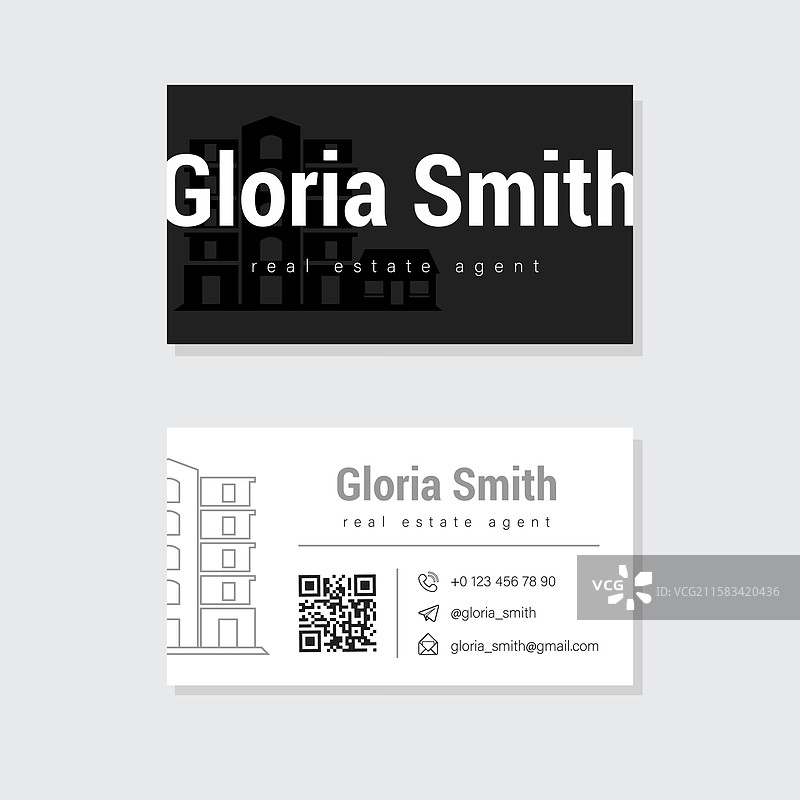 房地产名片图片素材