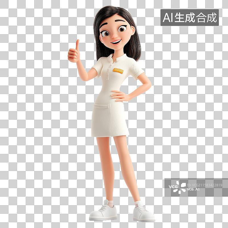 【AI数字艺术】白衣天使形象图片素材