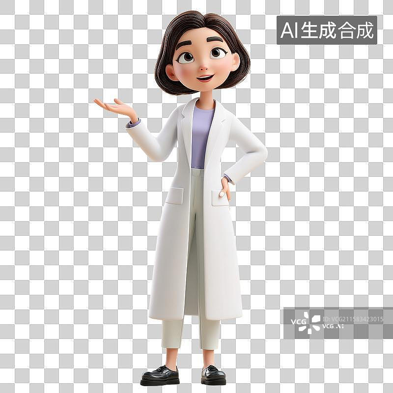 【AI数字艺术】医者形象插画图片素材