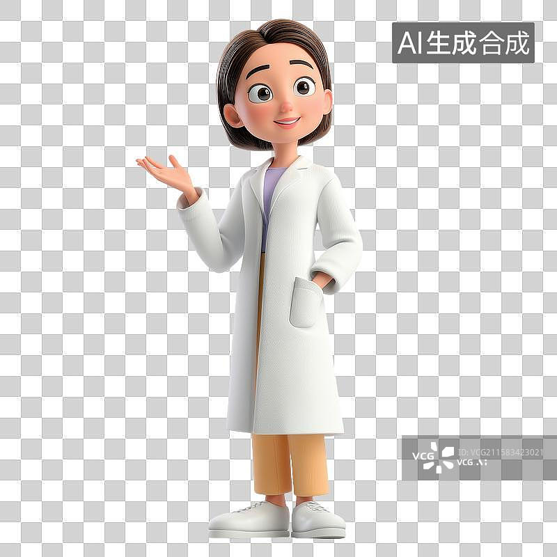 【AI数字艺术】医者形象插画图片素材
