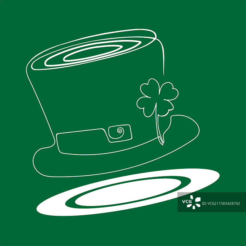 用这条节日横幅庆祝圣帕特里克节图片素材