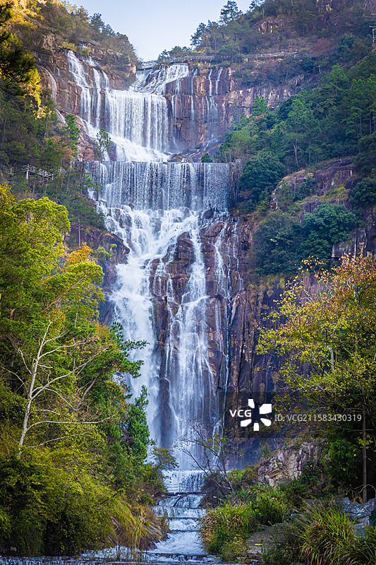浙江台州天台山大瀑布5A景区图片素材