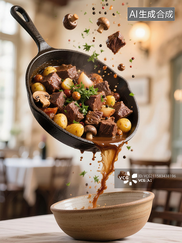 【AI数字艺术】红酒炖牛肉图片素材