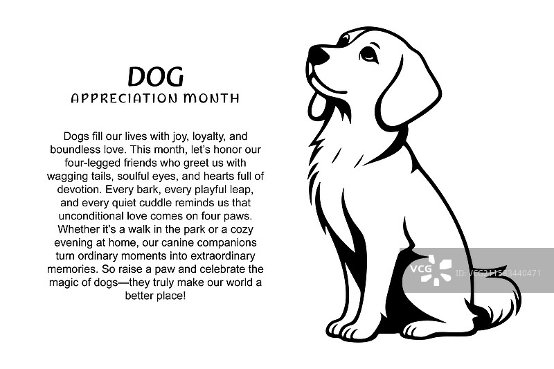 向我们忠诚可爱的犬类伙伴致敬图片素材