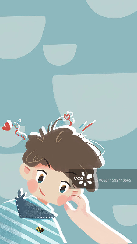 可爱卡通人物男生捏脸图片素材